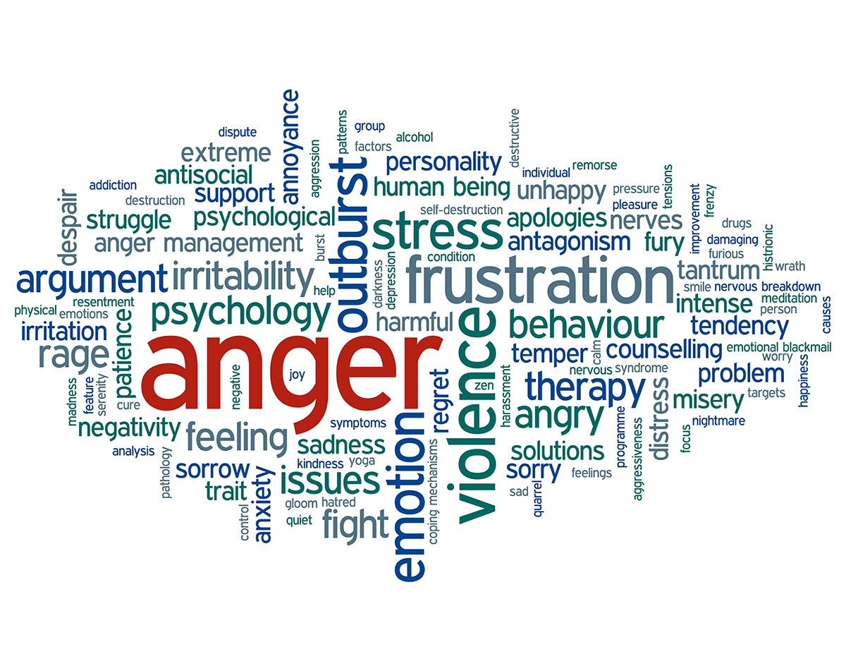 Anger management course online — calm, focused study with certificate icon