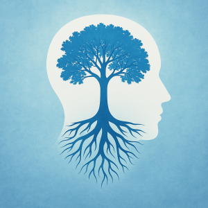 Course image symbolizing behavioral awareness and personal growth with a tree inside a human head